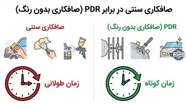 اینفوگرافی صافکاری تگرگ‌زدگی